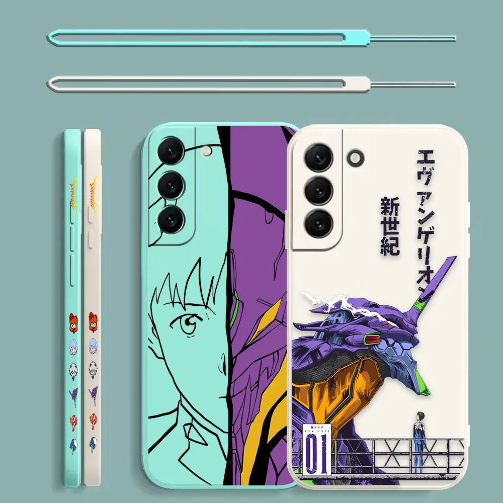 

Cover For Samsung Galaxy S23 S22 S21 S20 FE Ultra S10 S10E S9 Lite Plus 5G Cartoon N-Neon G-Genesis E-Evangelion Phone Case Capa