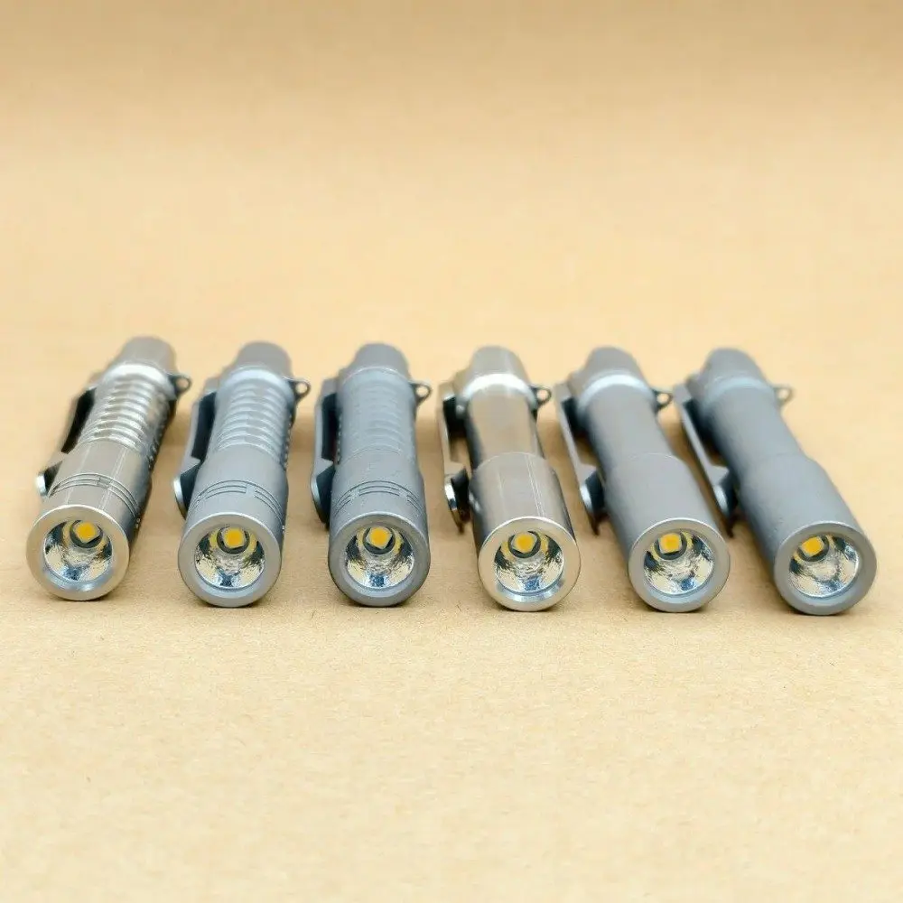 Фото Фонарь ReyLight MK3 Pineapple Mini Ti, EDC-фонарик ​ Светодиодные фонари Nichia 519a R9080 с перезаряжаемой батареей 10440 №5
