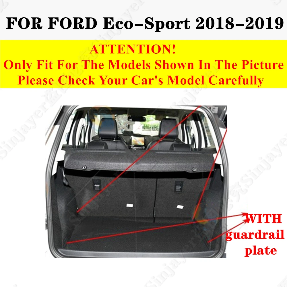 Высокий боковой коврик в багажник автомобиля для Ford EcoSport 2019 2018 XPE защитный чехол