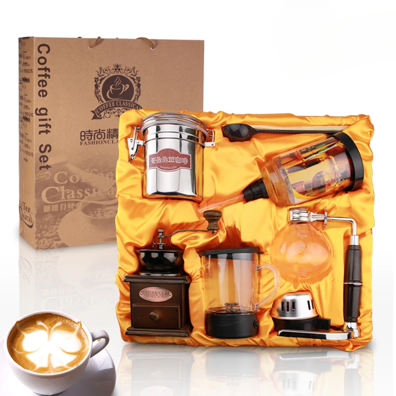 Кофейная посуда Подарочная коробка сифонный чайник электрическая молочная