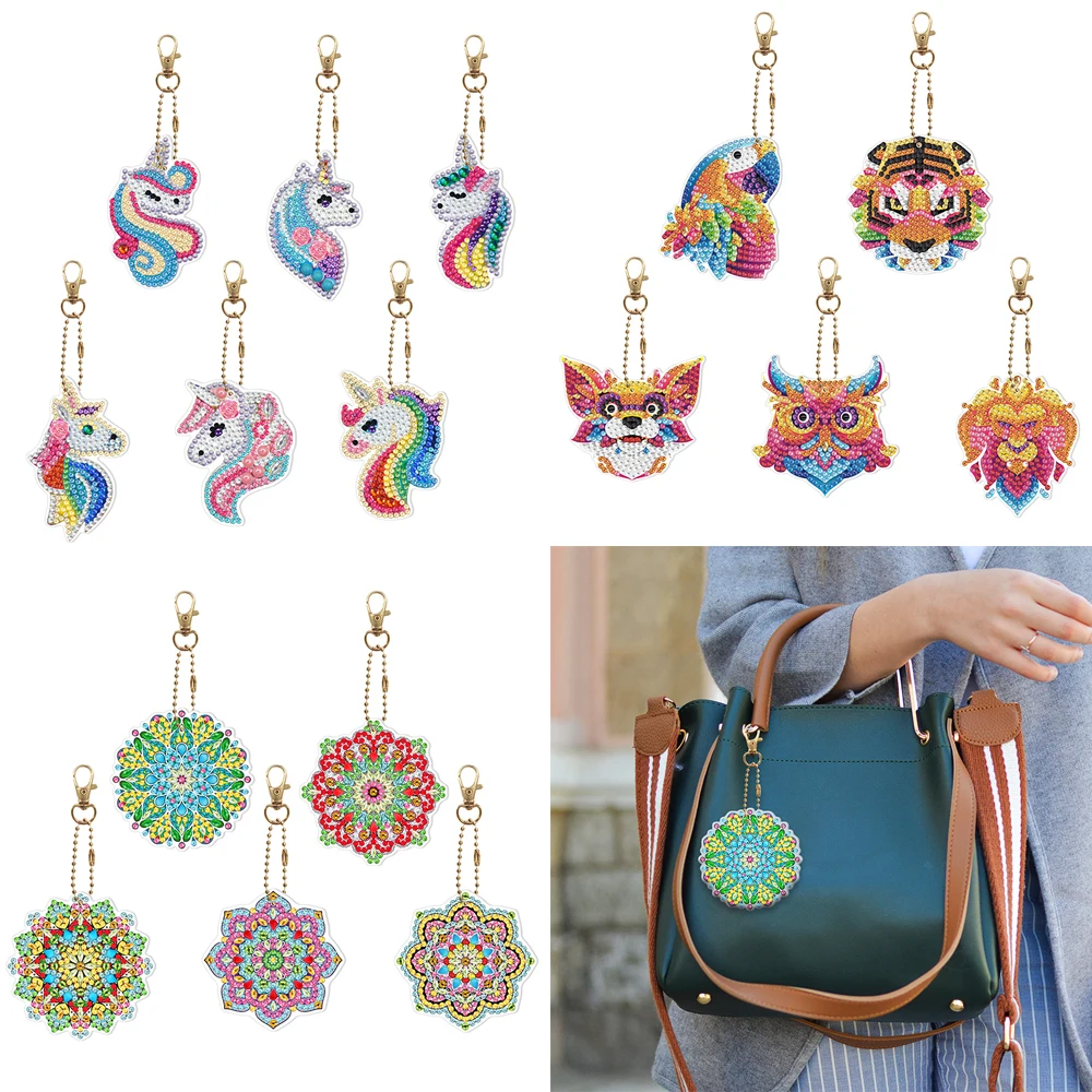 

DIY аксессуары для животных, полная дрель, особая форма, алмазная живопись, брелок, Бур, кулон, подарок для женщин