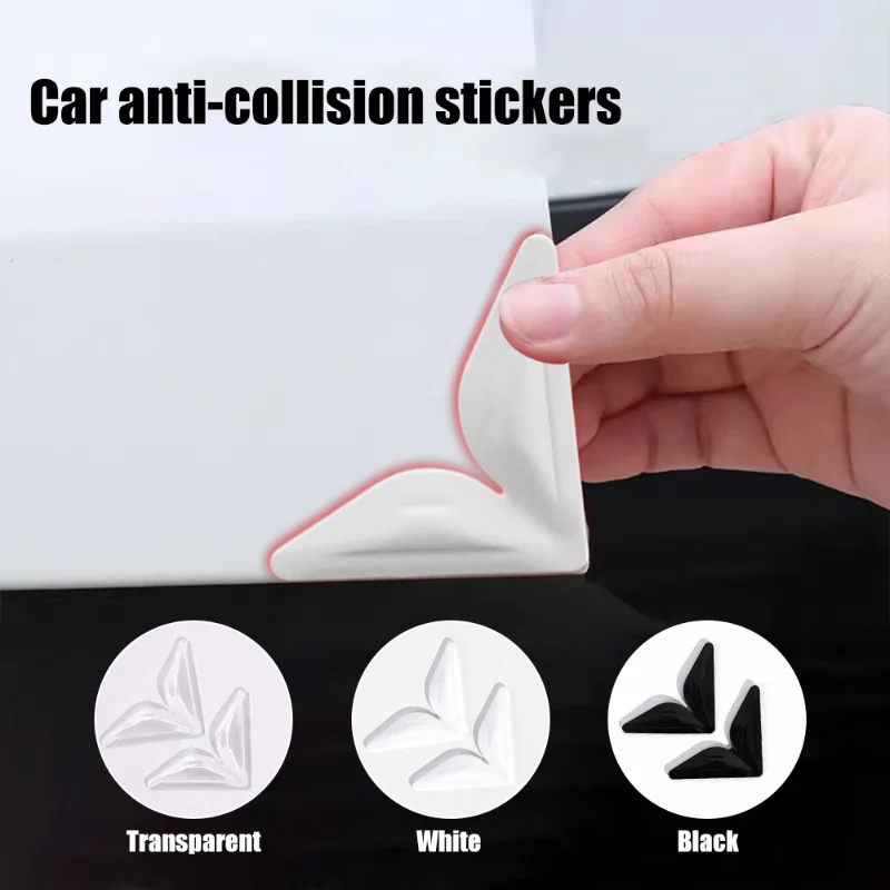 

2/4Pcs Car Door Corner Anti-Collision Protector Cover PU Stickers Protection Decor Auto Invisible Anti-scratch Decal Accessories