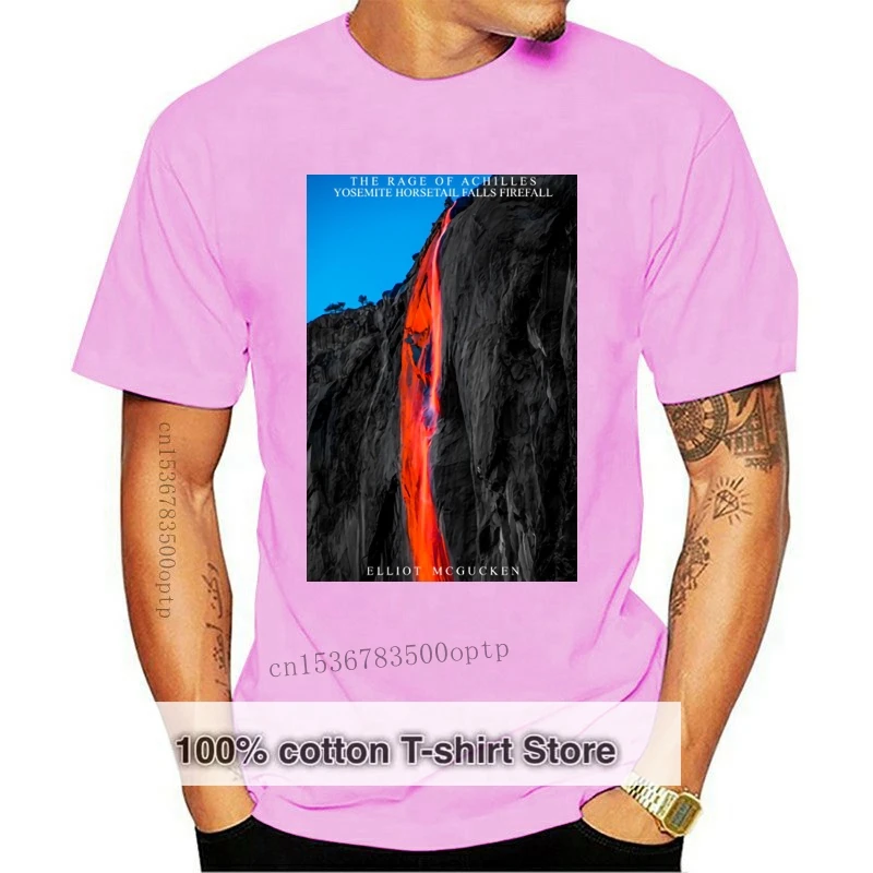 

New Yosemite Firefalls Horsetail Fall Yosemite NP t shirt personalized Short Sleeve Crew Neck Kawaii Fit Comical Novelty shirt