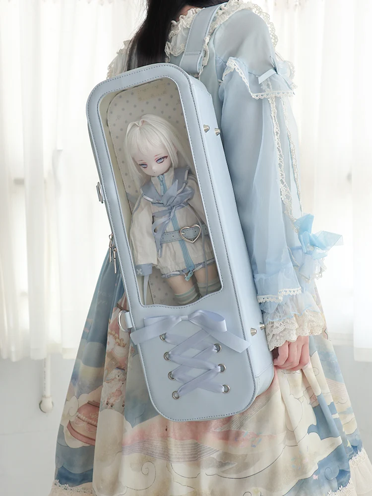 Фото Субкультура на Хэллоуин Y2k Cos, 4 очка, Bjd, сумка для куклы, студенческая милая сумка для коллекции кукол, портативные сумки через плечо Bjd №3
