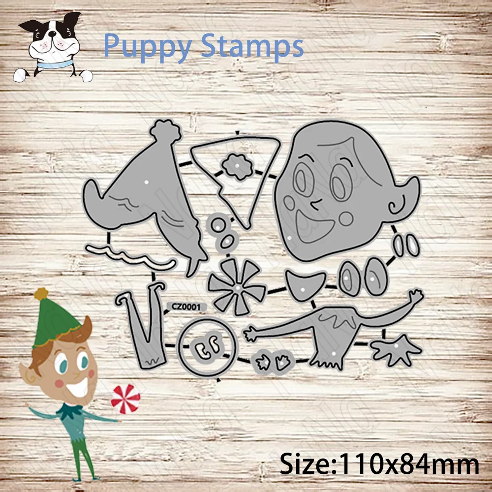 Штамп PUPPY Рождественский Gonme металлические штампы для DIY скрапбукинг ремесленные