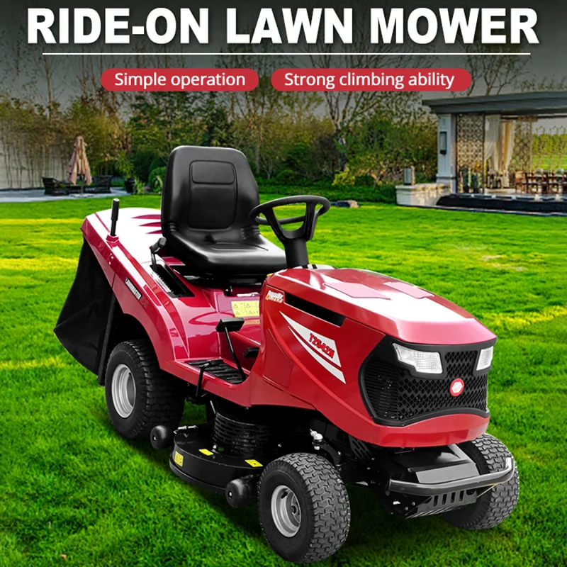 Высокоэффективная бензиновая газонокосилка новейшая для езды на траве с