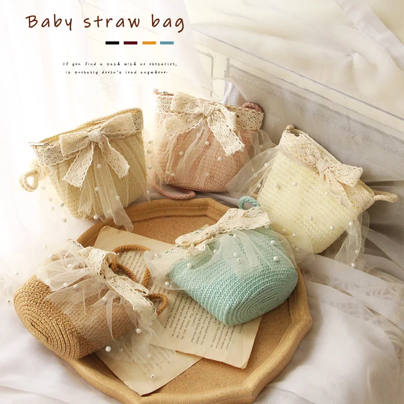 FOCUSNORM 5 цветов Детская сумка через плечо с бантом для девочек украшение жемчугом