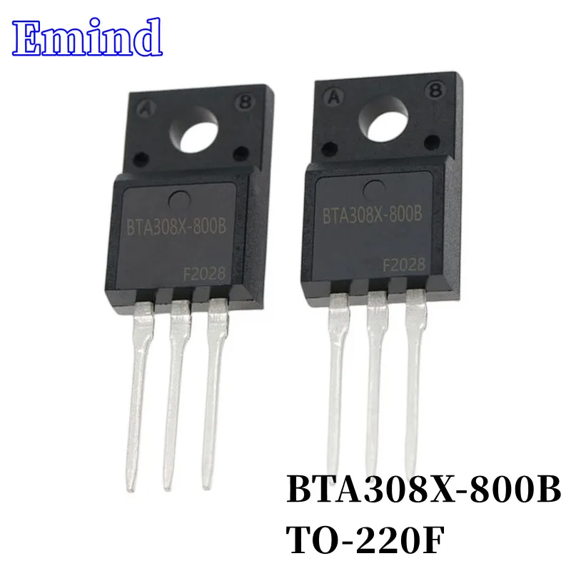 5 шт. BTA308X-800B BTA308X Тиристоры, пластикопосылка упаковка 8A/800V DIP Triac, большой чип
