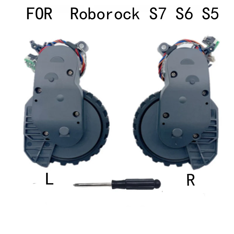 

1 Pair Original Wheel For Roborock S7 S5 S6 T7S MAX Pure Spare Parts Right and Left Walking Wheels robot Vacuum Cleaner