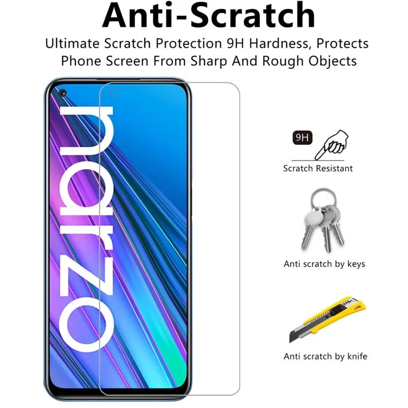 Защитное закаленное стекло для Realme Narzo 30 5g защитная пленка экрана Realmi Narzo30 6.5 Realmy