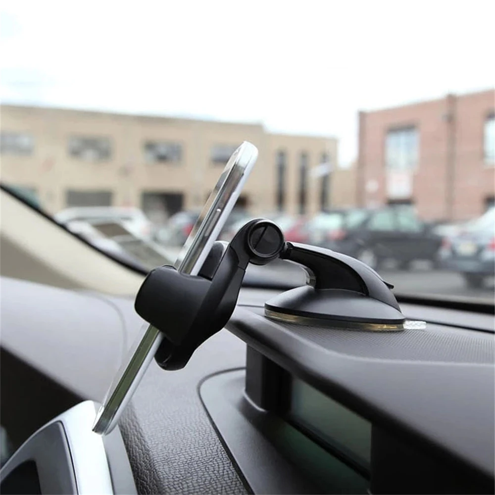 

Universal Car Mount Holder Stand Windshield Dashboard For 50-80mm Wide Mobile Phone GPS 360° Rotating Phone Car Holder