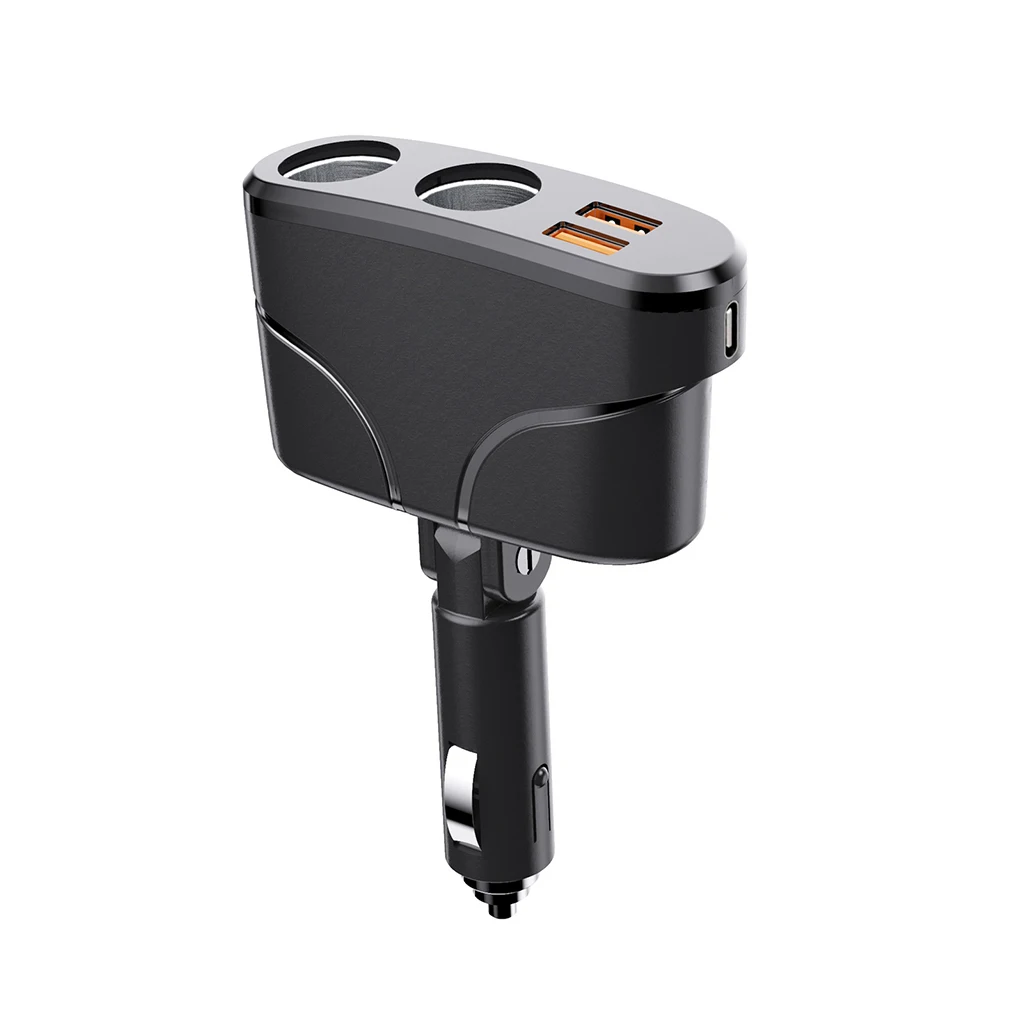 

ABS Over-Charging Protection USB Car For Secure Charging 90 Rotation Light Weight Cigarette Lighter