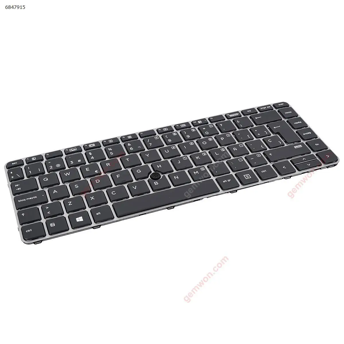 Фото Новая оригинальная клавиатура SP для HP EliteBook 840 G3, серебристая рамка, черная, с подсветкой и трекпойном, 6037B0113910 №2