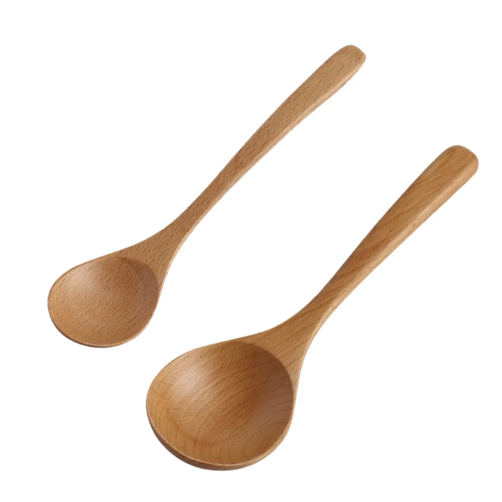 

Spoon Wooden Spoons Ladle Kitchen Wood Soup Dinner Japaneselargecookingexquisite Mixing Flatware Home Handle Dessert Serving