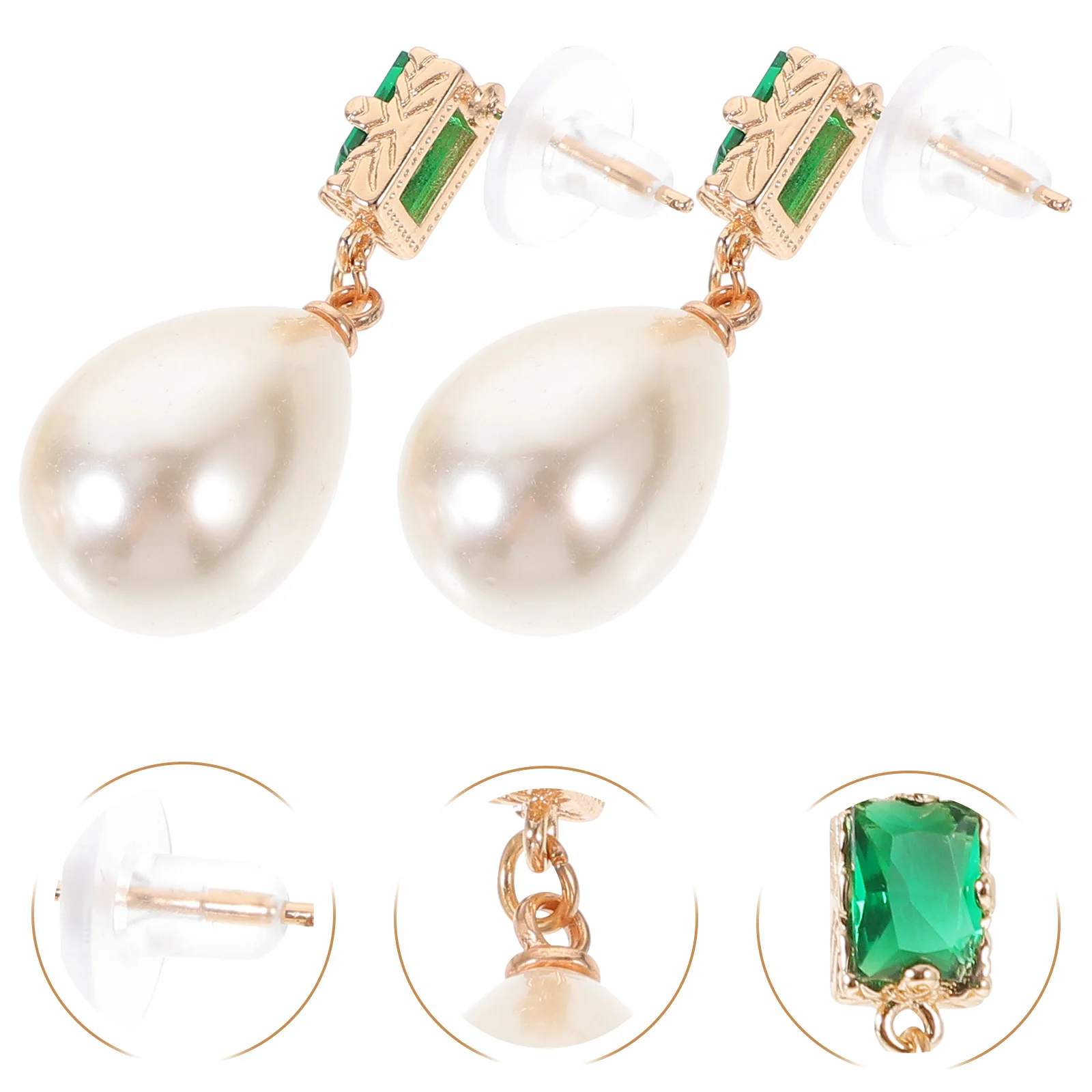 

Stud Earrings Dangling Women Party Female Jewelry Pearl Dangle Copper Threader Miss