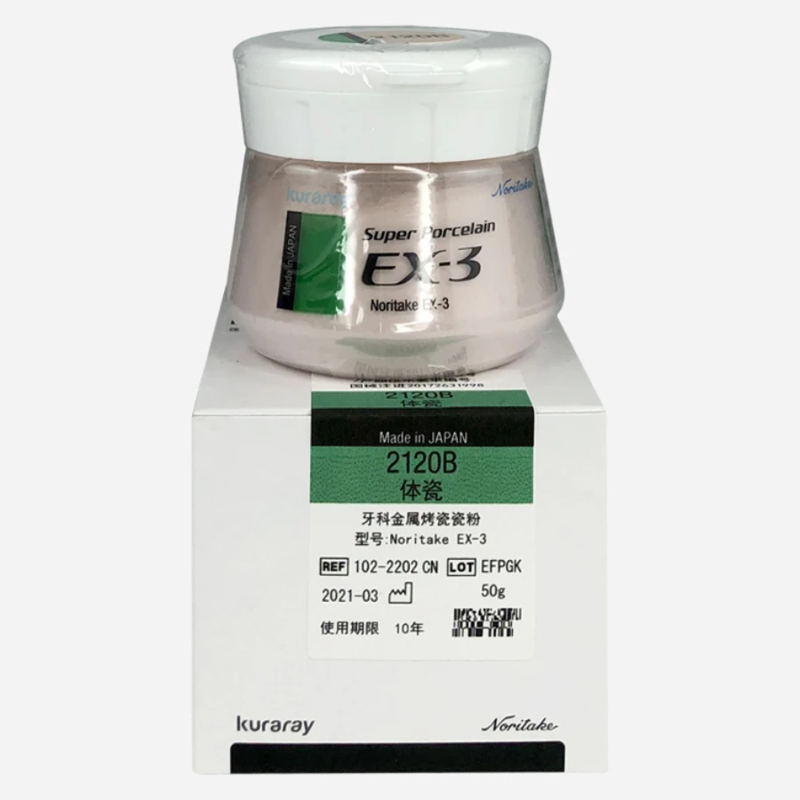 50 г Noritake EX-3 Super Body Porcelain Powder Kuraray Фарфоровый порошок Стоматологическая лаборатория