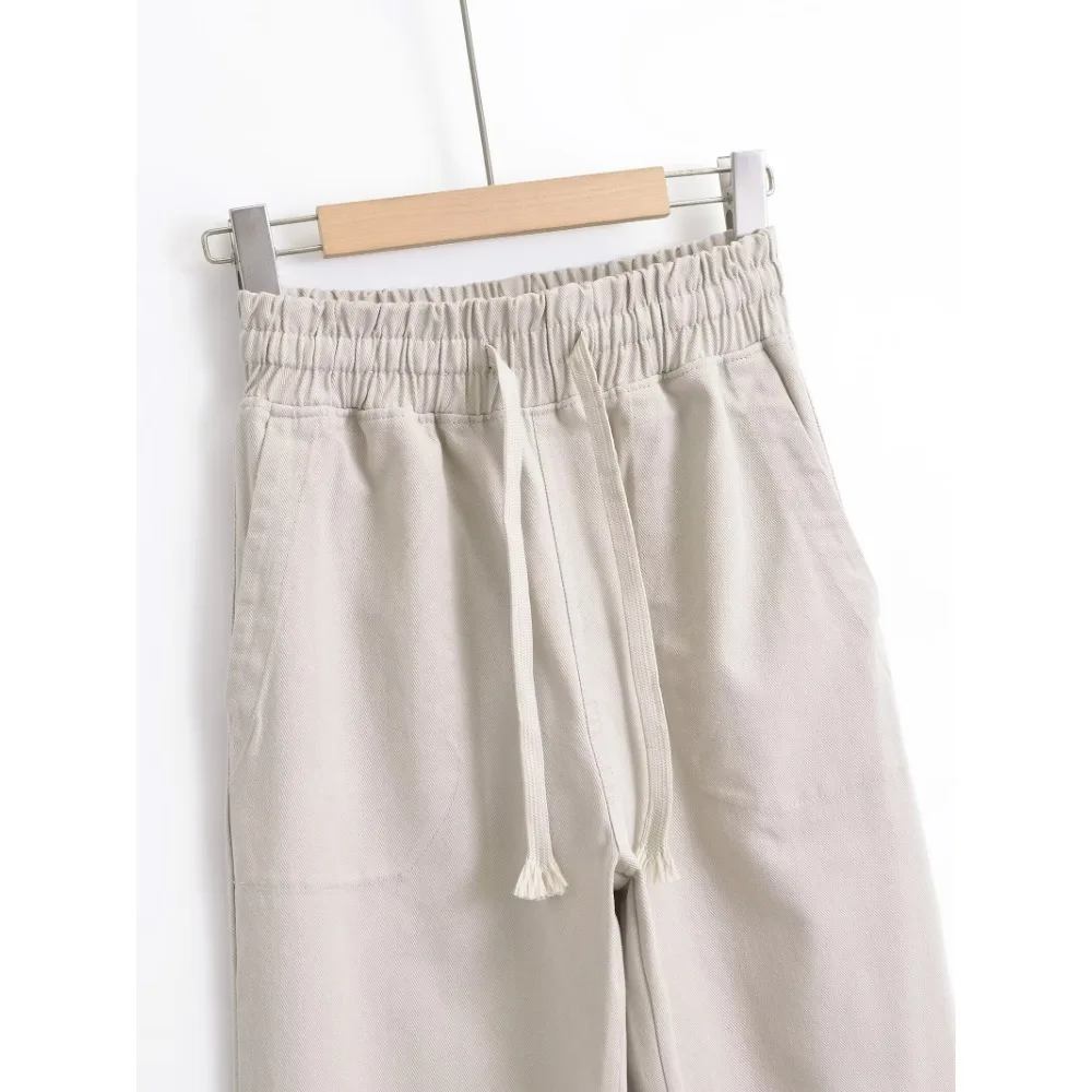 Повседневные укороченные джоггеры TRAF ZR со средней посадкой регулируемый