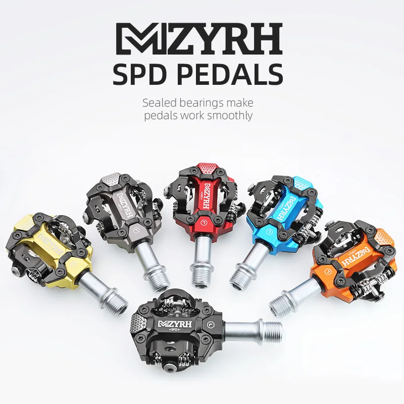 MZYRH Bike Pedal Ultralight Aluminum  Sealed Bearings Road Bmx Mtb SPD Pedals Non-Slip Waterproof Bicycle Pedals