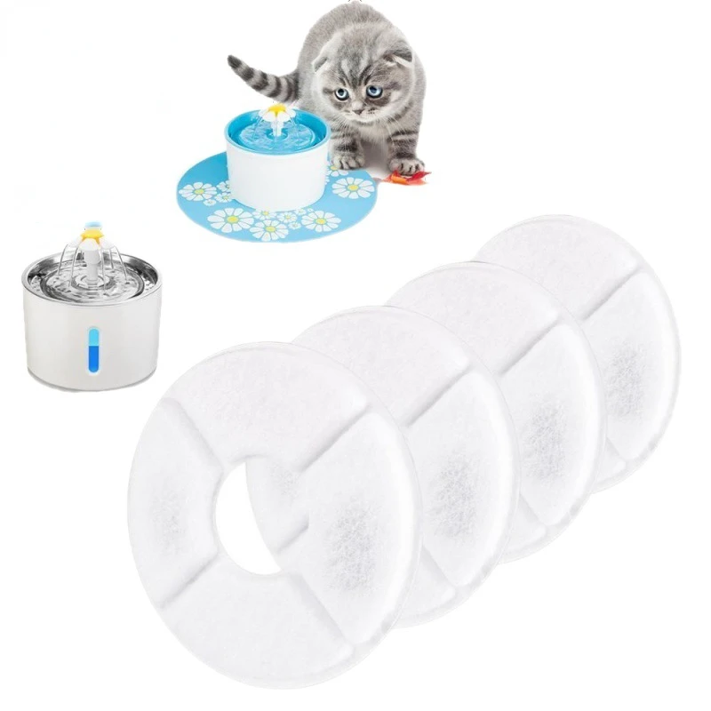

Сменный фильтр с активированным углем, питьевой фонтан для кошек, замена фильтров, Круглый дозатор воды для домашних питомцев, цветов, собак