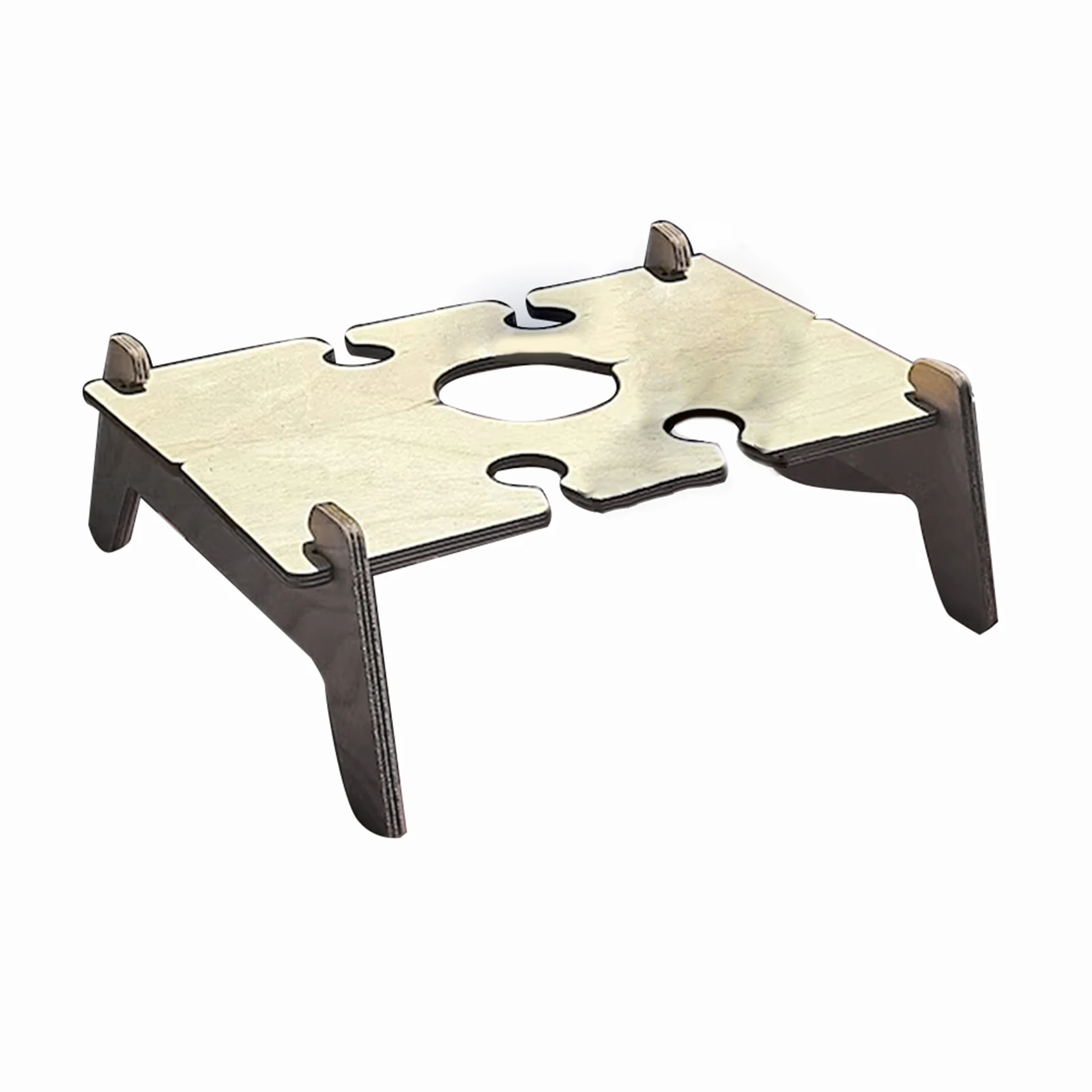 

Wooden Picnic Table Lightweight Portable 14*40*38cm Champagne Cheese Tray Foldable Glass Holders Indoor/Outdoor