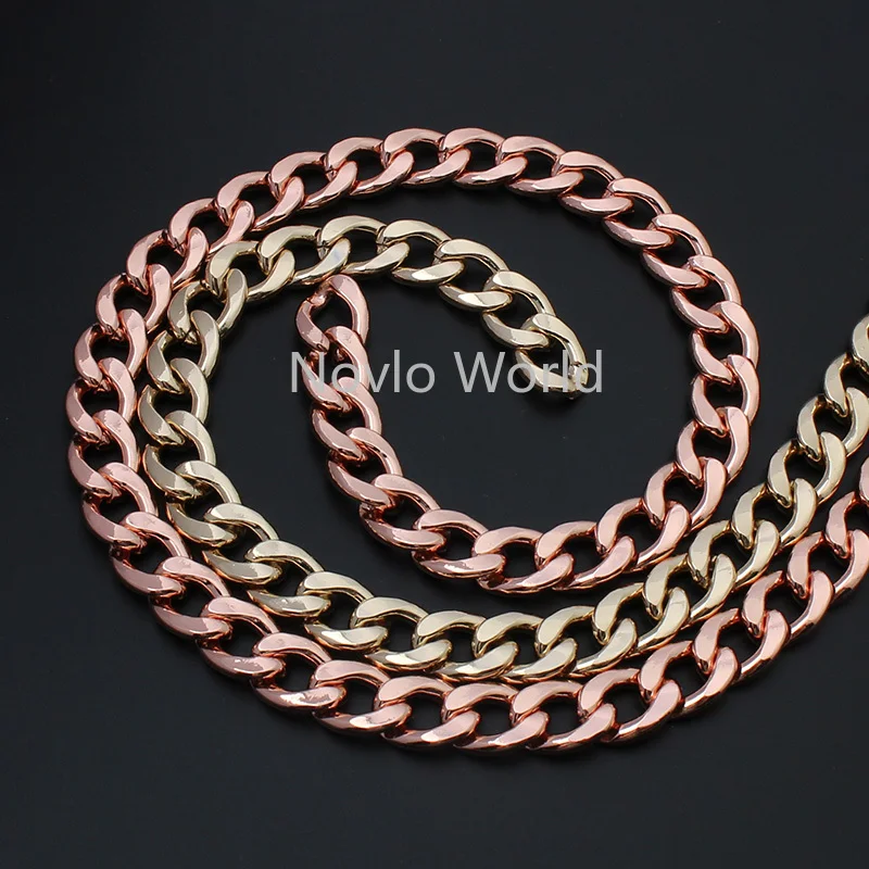 1-5meters by meter 5 colors rose gold 3.0mm 16*12mm Iron meterial chains for chains bag purse accessories