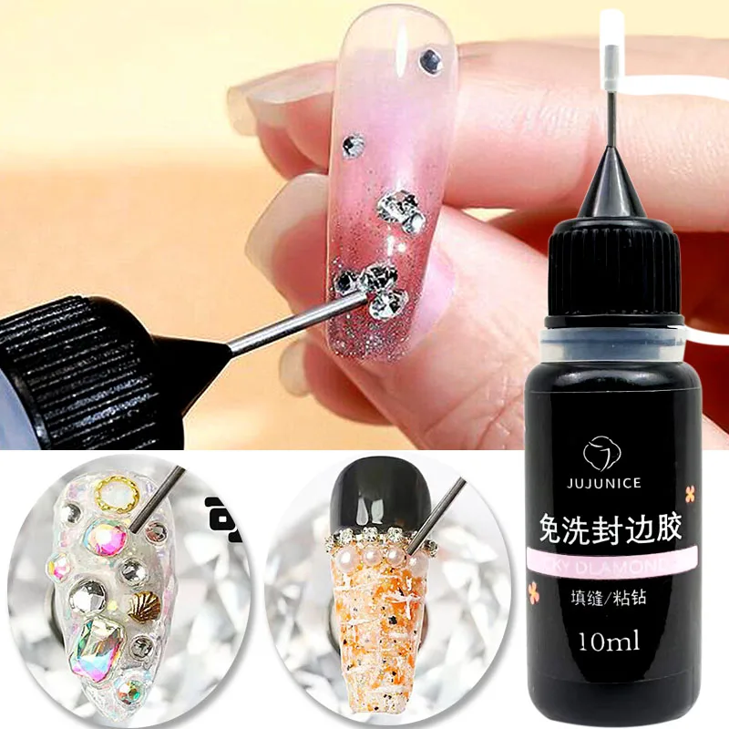 

10g Nail Rhinestone Glue for Nails Transparent Nail Glue Diamonds Gel Glue Adhesive Glue for Stick on Nails DIY Nail Tools