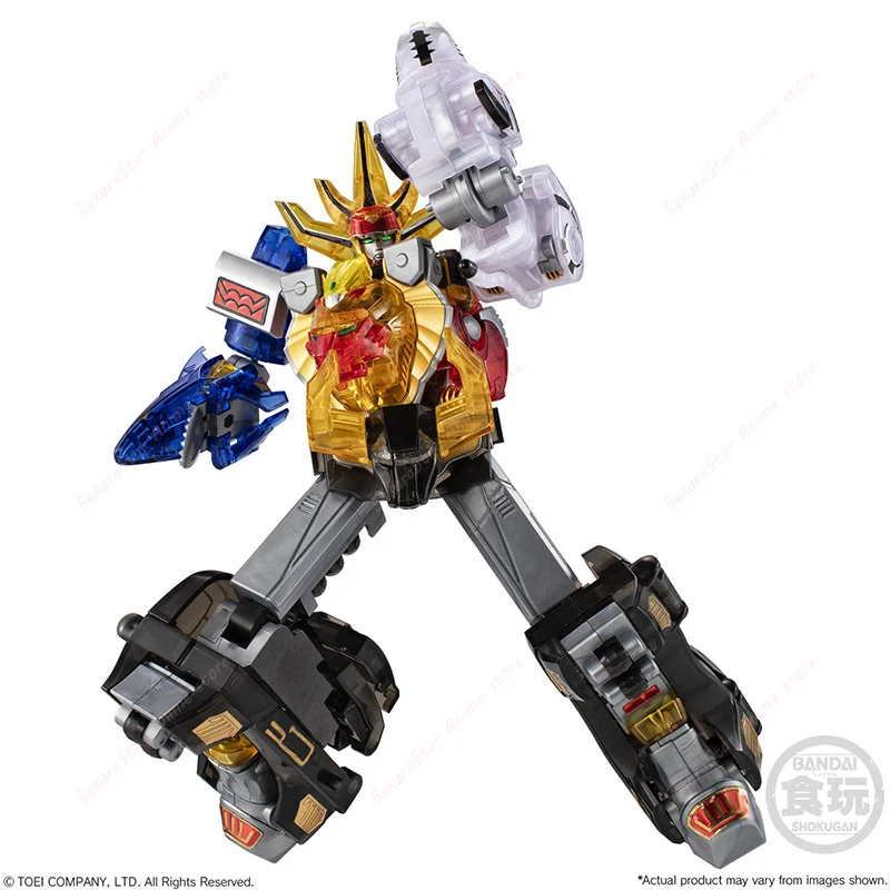 Фото В наличии: Коллекционная сборная модель Bandai SMP Hyakujuu Sentai Gaoranger GaoKing Clear Color Ver, игрушка для сборки. №3