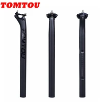 tomtou black grey silver carbon fibe bike seatpost mountain road bicycle seat post offset 20mm 27 2mm 30 8mm 31 6mm