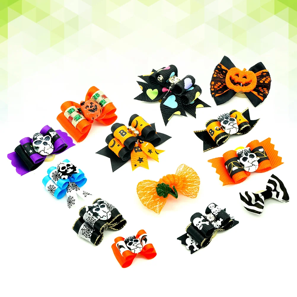 

24pcs Dogs Hair Clips Cartoon Mixed Colors Decorative Headwears for Pets Decor