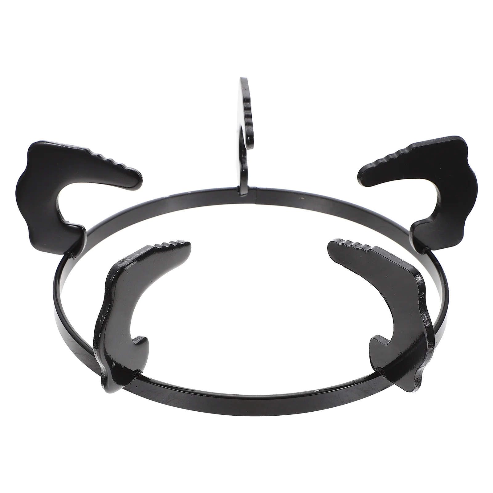 

Stainless Steel Saute Pan Gas Stove Bracket Anti-skid Pot 18X18X6.5CM Cooker Non-slip Kitchen Accessory Black Iron