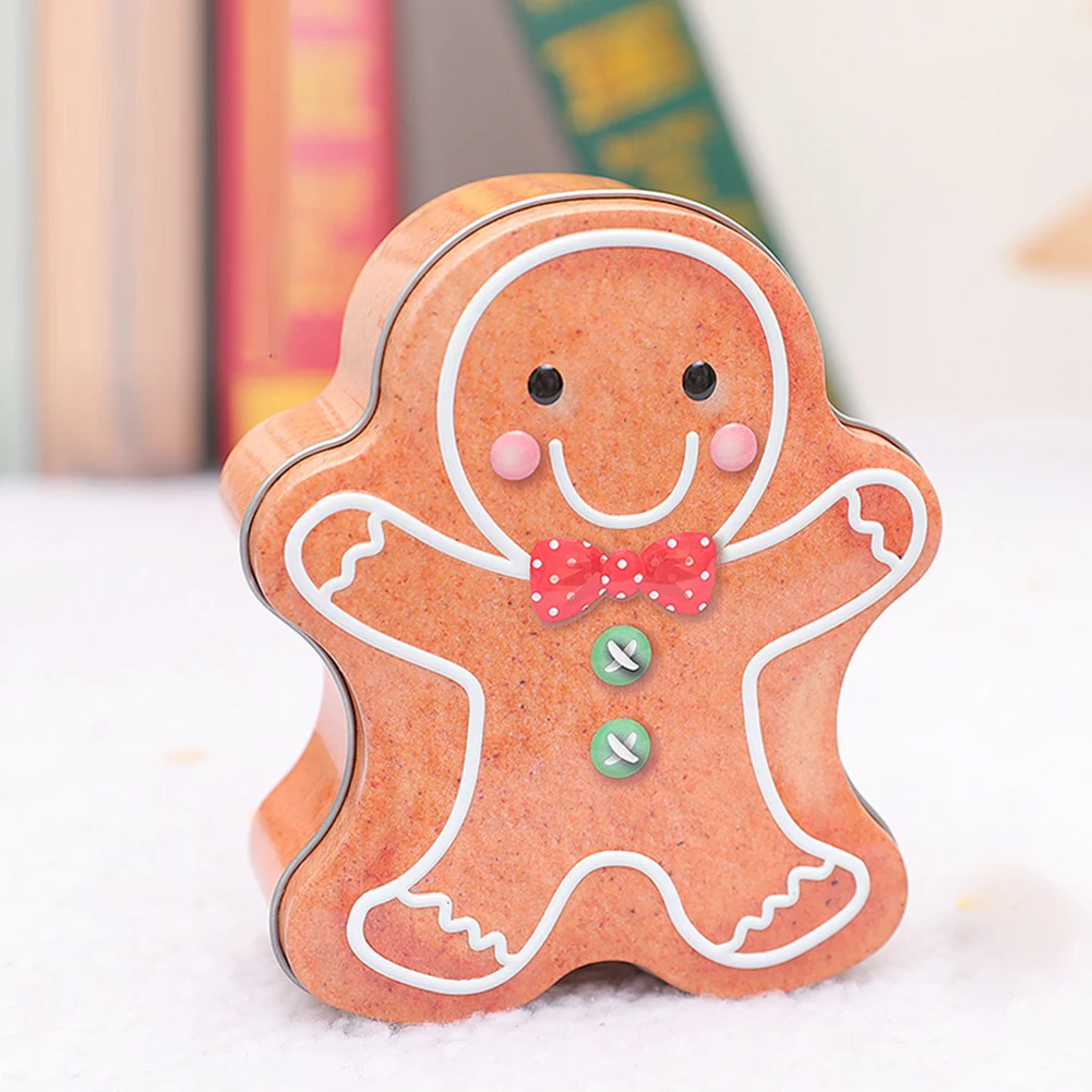 1 шт. рождественская железная коробка для конфет с крышкой бытовая Санта-Клаус