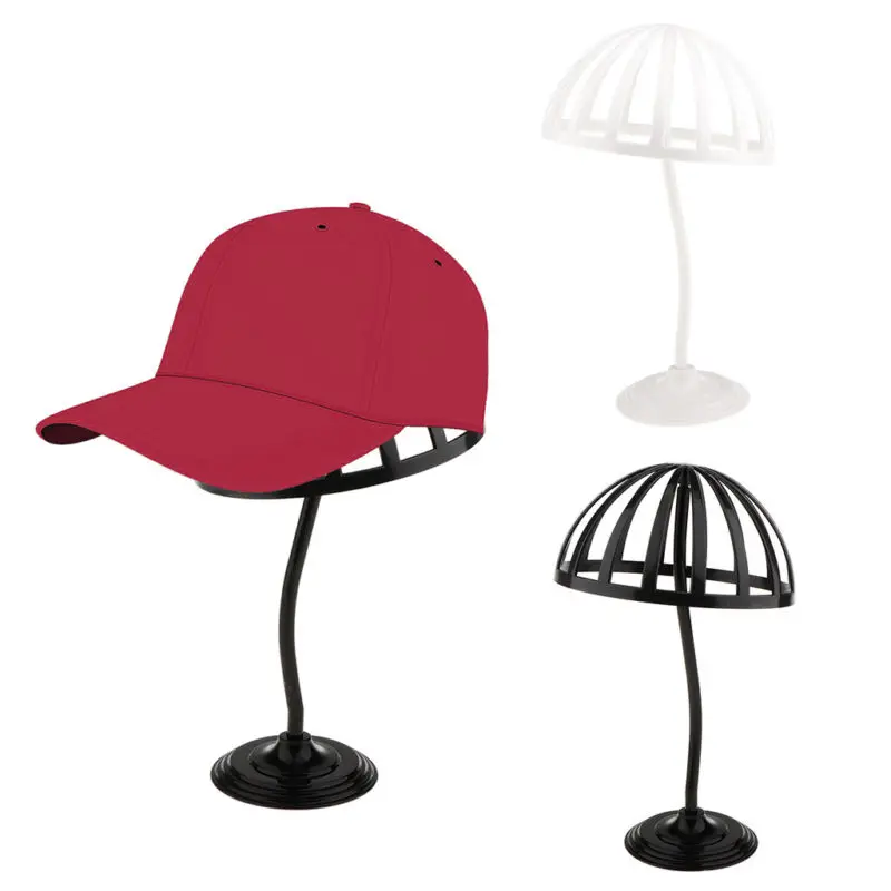 

Hat Holder Plastic Stable Durable Wig Stand/Wig Holders Hairpiece Wig Hair Hat Cap Stand Holder Display Tools White/Black