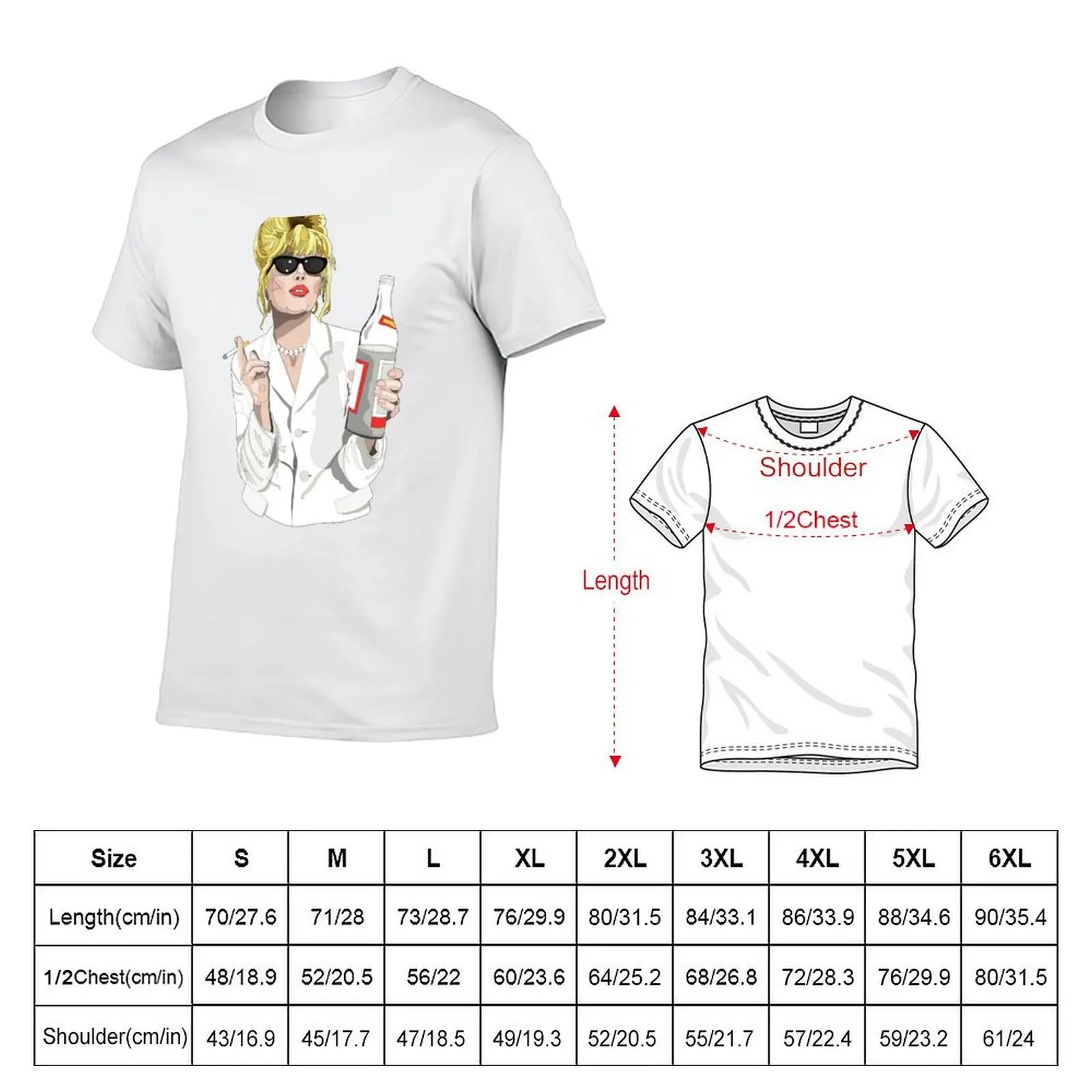 Фото Футболка Patsy Stone AbFab Cheers Darling, большая и высокая футболка для спортзала №2