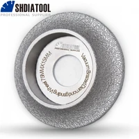 shdiatool 14 round hand profile wheel vacuum brazed diamond grinding wheel dia75mmx15mm demi bullnose edge profile disc