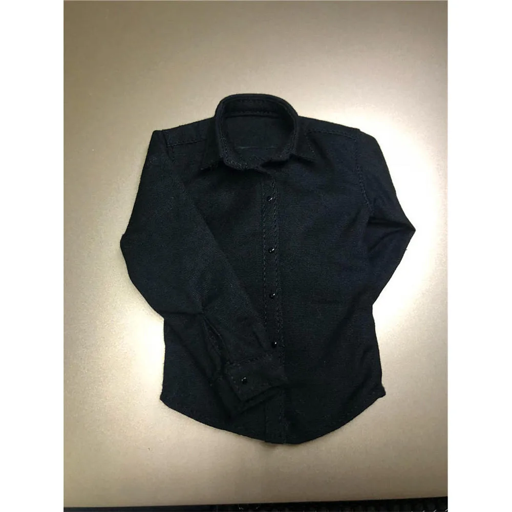 

Масштаб 1/6, Мужская Черная Рубашка-солдат, костюм, модель, аксессуары для экшн-фигурки 12 дюймов, игрушечная фигурка, кукла