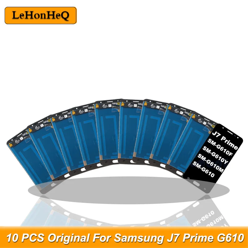 10 шт. Оригинальный дисплей для SAMSUNG Galaxy J7 Prime LCD Touch Screen G610 G610F G610M For 2016 on.