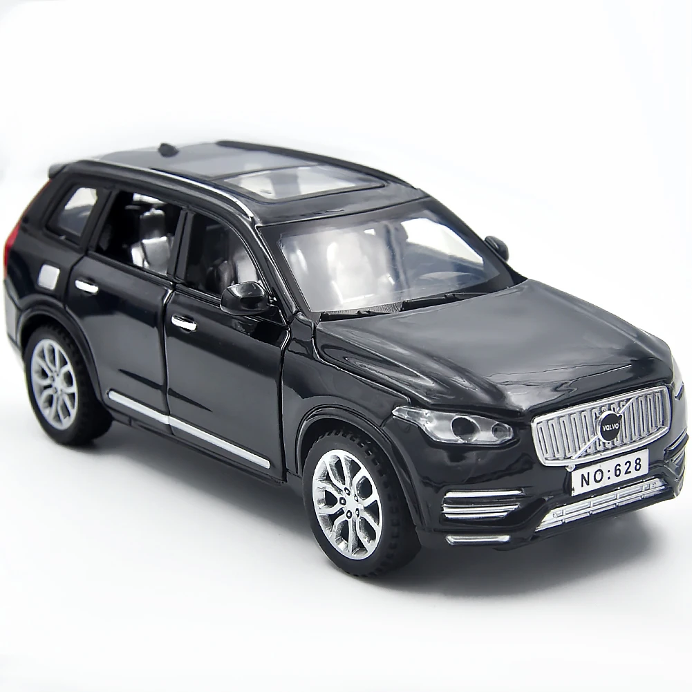 

1:32 alloy die-casting is suitable for Volvo XC90 model toys can open the door and pull back music light car toys for children