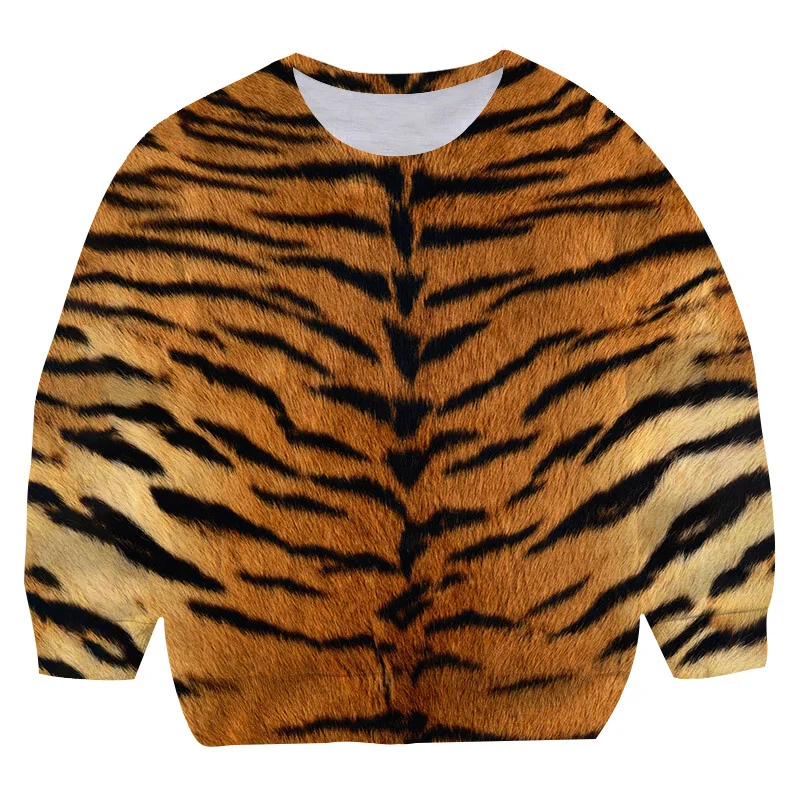 

Children Boys Cool Animal Tiger Sweatshirts Clothes For Kids Tiger Sweatshirts Tops Teen Boys Costume 4 5 6 7 8 9 10 12 14Y