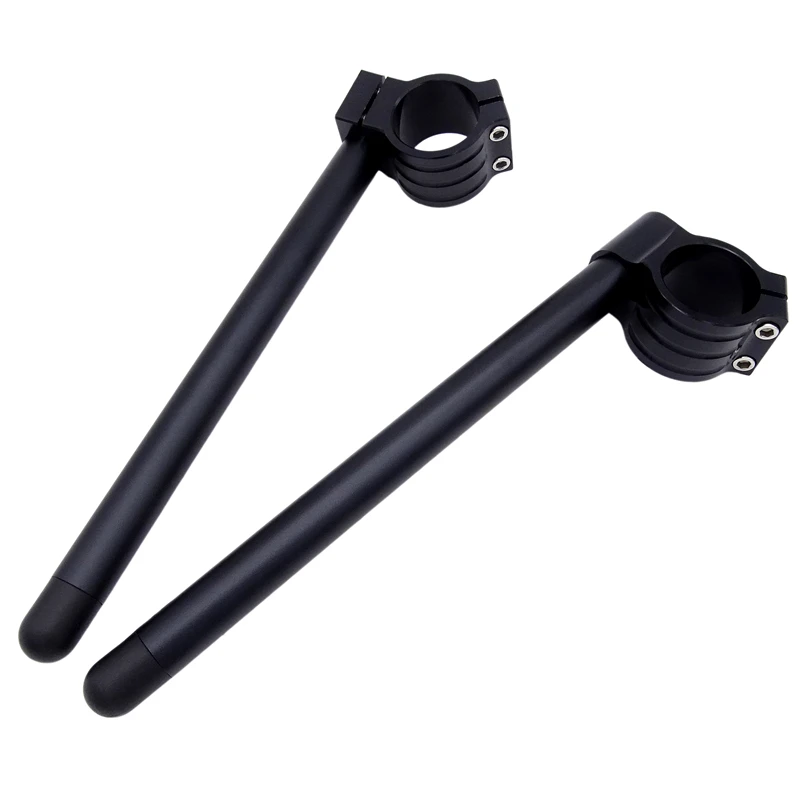 

2pcs Motorcycle Universal Clip on Fork Handlebars Adjustable CNC Handle Bar Cafe Racer for 31/32/33/35/36/37/39/41/45/48/50/51MM