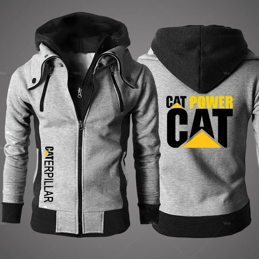 

2022 New Cat Caterpillar Tractor Men's Clothing Sweatshirts Male Jackets Fleece Warm Hoodies Quality SportsWear Harajuku Outwear