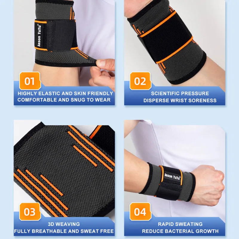 JASONTUTU 1 шт. нейлоновый браслет поддержка фитнес бандаж запястья Защитное