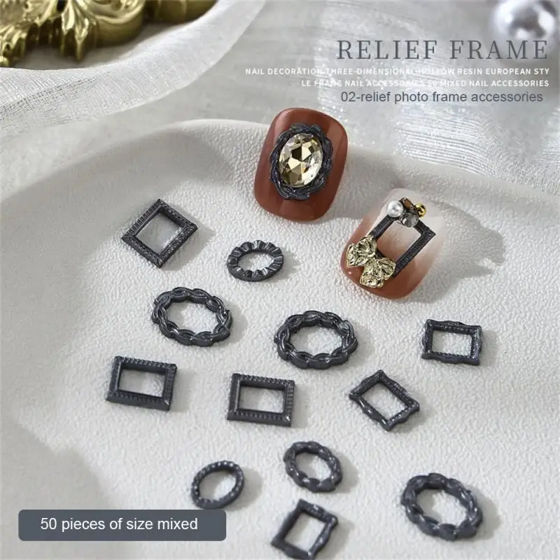 

Фоторамка для дизайна ногтей, аксессуары ручной работы, новая классическая рельефная фоторамка, фоторамка с искусственными деталями, винтажные украшения для ногтей, сделай сам
