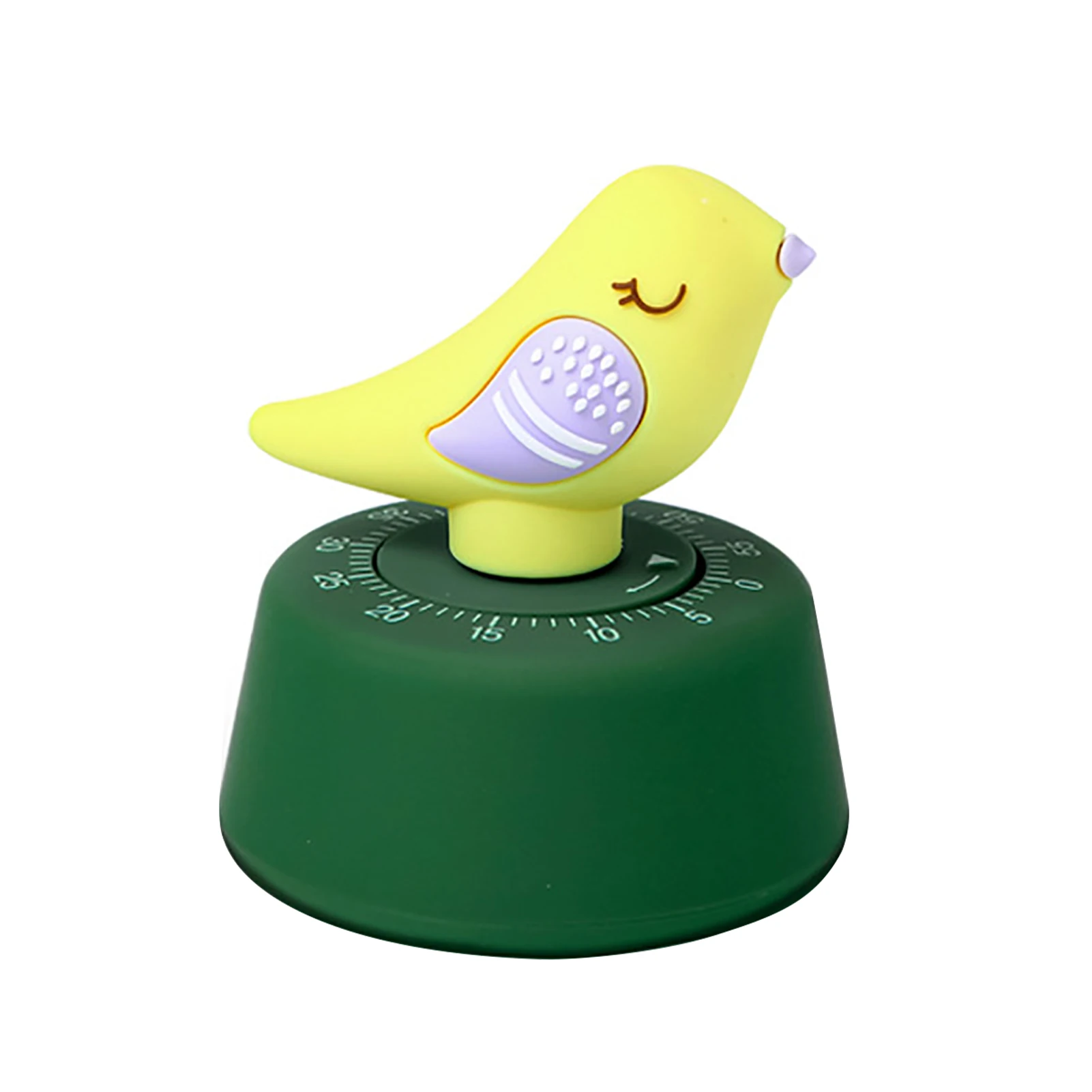 

Cartoon Cute Bird Shape Dial Craft Baking Wind Up Plastic For Kids Mechanical Mode Home Decor Kitchen Timer 60 Minutes Desktop