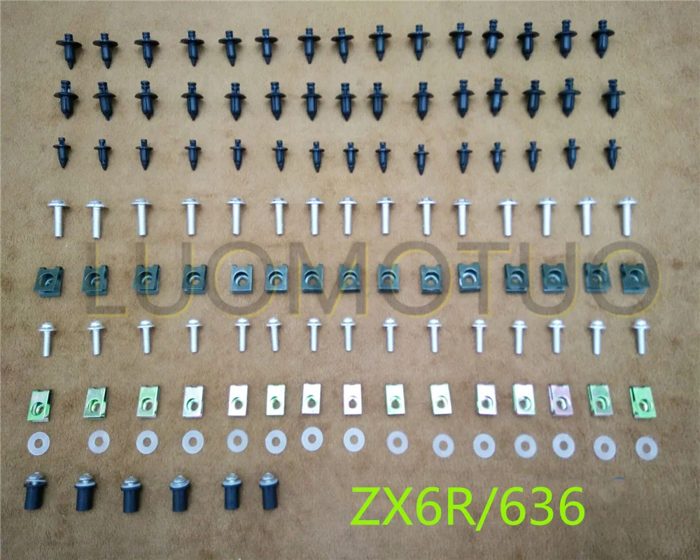 

Комплект обтекателей болты для кузова винты для Kawasaki ZX6R/636 2007-2016