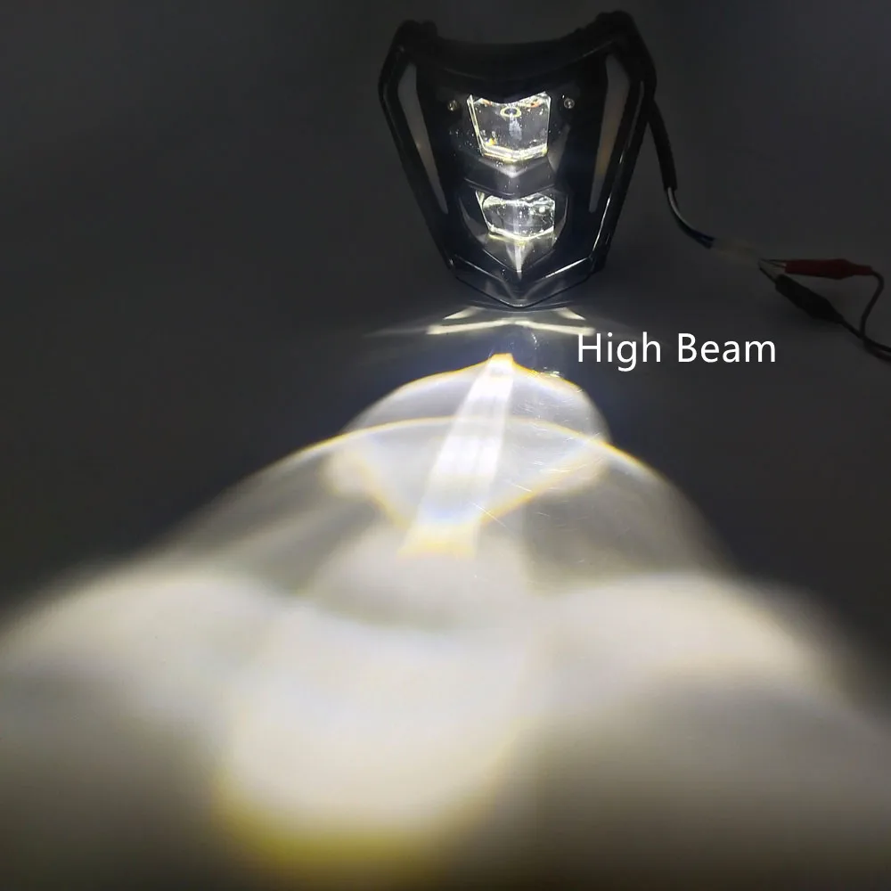 Фара мотоциклетная со светодиодным проектором Головной фонарь DRL Halo Hi/Low Beam