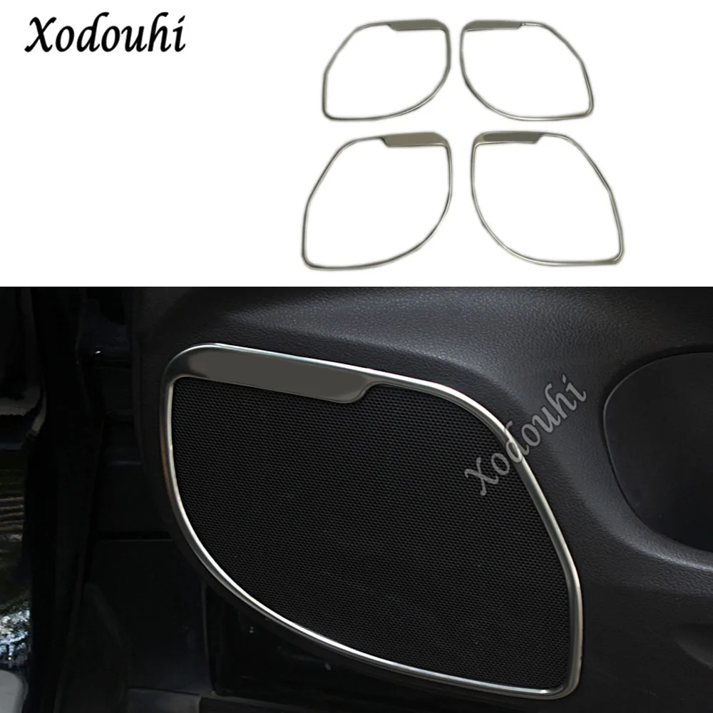 

For Honda CRV CR-V 2012 2013 2014 2015 2016 Car Cover Detector Stick Inside Audio Speak Sound Cover Ring Circle Trim Molding