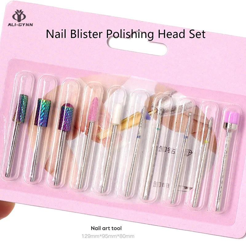 Головка для полировки ногтей набор блистеров электрическая шлифовальная