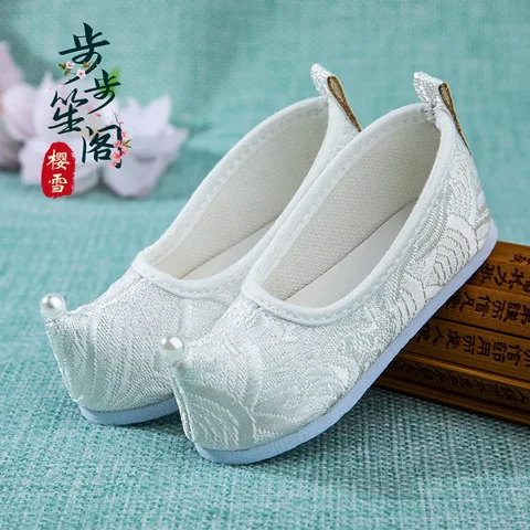 Кукольная обувь ручной работы 7 см Высокое качество Китайская традиционная вышитая Тканевая обувь для кукол 60 см Bjd 1/3 кукольные аксессуары игрушки