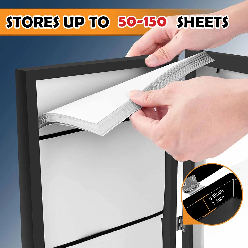 Детская художественная рама сменный дисплей черная коробка для хранения детский