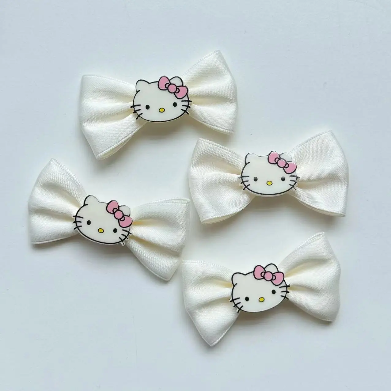 2 шт. бежевые аксессуары с бантиком KT материалы ручной работы сделай сам тканевые